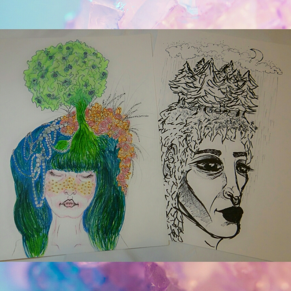 Plant People Portraits - Original Artwork